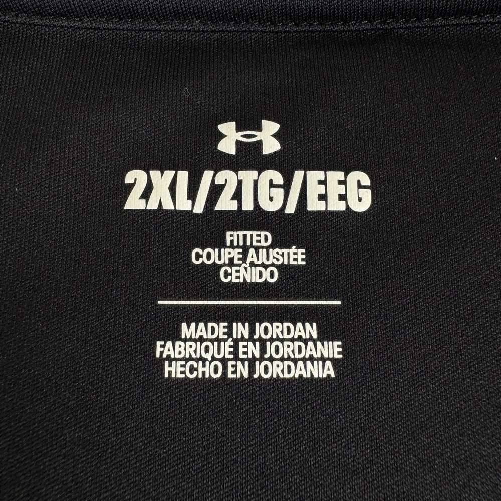 Under Armour Lipscomb University Bisons Soccer T-Shirt Fitted Black Mens 2XL XXL - Picture 4 of 10
